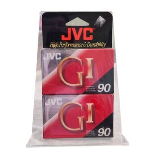 JVC GI-90 Normal Position Blank Cassette Tapes 2‎ Pack High Performance
